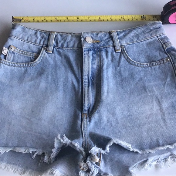 Fiorucci Tara short angel patch denim cutoff raw hem jean shorts - Picture 9 of 16
